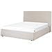Letto Contenitore Tessuto Beige 160 X 200 Cm Vion - Foto miniatura 3
