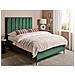 Letto Matrimoniale Con Contenitore Velluto Verde Scuro 140 X 200 Cm Sezanne - Foto miniatura 1