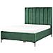 Letto Matrimoniale Con Contenitore Velluto Verde Scuro 140 X 200 Cm Sezanne - Foto miniatura 3