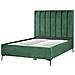 Letto Matrimoniale Con Contenitore Velluto Verde Scuro 140 X 200 Cm Sezanne - Foto miniatura 5