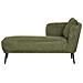 Chaise Longue Versione Destra Artheze Tessuto Verde Scuro - Foto miniatura 2