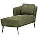 Chaise Longue Versione Destra Artheze Tessuto Verde Scuro - Foto miniatura 3