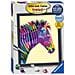 Zebra Pittura Numerata Colorata Con Pennello E Foglio Modello, Multicolore - Foto miniatura 5