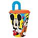 Mickey bicchiere con cannuccia flexi 260ml - Foto miniatura 1
