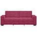 Divano a 3 Posti Rosso Vino 180 cm in Velluto - Foto miniatura 3