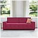 Divano a 3 Posti Rosso Vino 180 cm in Velluto - Foto miniatura 4