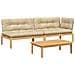 Set Divano Pallet Giardino 3pz Con Cuscini Massello Acacia - Foto miniatura 2