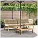 Set Divano Pallet Giardino 3pz Con Cuscini Massello Acacia - Foto miniatura 1