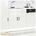Mobile Base Lavello Lucca Bianco Lucido In Legno Multistrato - Foto miniatura 2