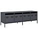 Mobile Tv Antracite 135x39x43,5 Cm Acciaio Laminato A Freddo - Foto miniatura 2