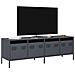 Mobile Tv Antracite 135x39x43,5 Cm Acciaio Laminato A Freddo - Foto miniatura 1