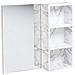 Armadio A Muro Per Specchio Da Bagno Joinville 60 Cm 54 Cm Marmo Bianco - Foto miniatura 3
