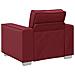 Poltrona  Rosso Vino 59 cm in Pelle Finta - Foto miniatura 3