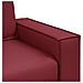 Poltrona  Rosso Vino 59 cm in Pelle Finta - Foto miniatura 6