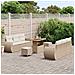 Set Divano Giardino 9 Pezzi con Cuscini Beige Polyrattan Acacia,  Set Pranzo Giardino 3 Pezzi con Cuscini Beige Polyrattan Acacia - Foto miniatura 3
