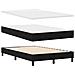 Letto con rete a molle e Materasso Nero 120x200 cm Tessuto - Foto miniatura 6