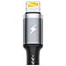 Cavo 3 In 1 Usb-a A Lightning Usb-c Micro Fython Pd 1.2m Ricarica Rapido, Argento - Foto miniatura 2