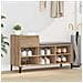 Mobile per scarpe rovere artigianale 102 x 36 x 60 cm - Foto miniatura 2
