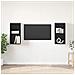 Mobile TV da Parete 2 pcs Rovere Nero 37 x 37 x 72 cm - Foto miniatura 2