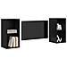 Mobile TV da Parete 2 pcs Rovere Nero 37 x 37 x 72 cm - Foto miniatura 3