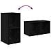 Mobile TV da Parete 2 pcs Rovere Nero 37 x 37 x 72 cm - Foto miniatura 8