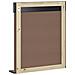 Specchio Bagno e Ripiano BERG Nero 60x12x70 cm Legno Massello - Foto miniatura 4