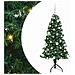 Albero di Natale Artificiale Angolare con 150 LED Verde 150 cm - Foto miniatura 1