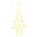 Albero di Natale con 240 LED Bianco caldo 180 cm Acrilico - Foto miniatura 1