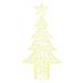 Albero di Natale con 240 LED Bianco caldo 180 cm Acrilico - Foto miniatura 2