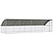 Gabbia per polli Argento 800 x 200 x 198.5 cm Acciaio zincato - Foto miniatura 1
