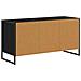 Mobile TV Rovere Nero 100 x 36 x 49,5 cm Legno multistrato - Foto miniatura 8