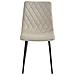Sedia TURIN in velluto beige, design ergonomico x2 - Foto miniatura 3