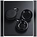 Mini Posacenere Portatile Rotondo Con Custodia Antiurto In Eva E Anello Per Appendere Black - Foto miniatura 4