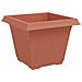 Vaso quadrato per fiori 24 pcs Rosso Mattone 43 x 43 x 33,5 cm - Foto miniatura 5
