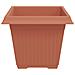 Vaso quadrato per fiori 24 pcs Rosso Mattone 43 x 43 x 33,5 cm - Foto miniatura 6