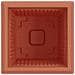 Vaso quadrato per fiori 24 pcs Rosso Mattone 43 x 43 x 33,5 cm - Foto miniatura 7