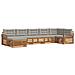 Set divani con cuscino 7 pcs Grigio Naturale e Chiaro - Foto miniatura 1