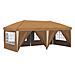 Tenda per feste a pop-up 575 x 288 x 245 cm Beige - Foto miniatura 1