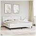 Struttura letto con materasso Bianco 180 x 200 cm Similpelle - Foto miniatura 2