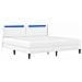 Struttura letto con materasso Bianco 180 x 200 cm Similpelle - Foto miniatura 5