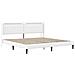 Struttura letto con materasso Bianco 180 x 200 cm Similpelle - Foto miniatura 6