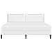 Struttura letto con materasso Bianco 180 x 200 cm Similpelle - Foto miniatura 8
