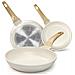 Set padelle BZDD-RLSW. 3 pezzi. 20/24/28 cm. bianco - Foto miniatura 1