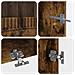 Mobile TV LED a 5 pezzi Rovere Fumo Legno ingegnerizzato - Foto miniatura 2