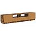Mobile TV LED a 5 pezzi Rovere Fumo Legno ingegnerizzato - Foto miniatura 5