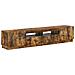 Mobile TV LED a 5 pezzi Rovere Fumo Legno ingegnerizzato - Foto miniatura 1
