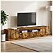 Mobile TV LED a 5 pezzi Rovere Fumo Legno ingegnerizzato - Foto miniatura 7