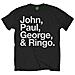 Beatles (The) - John, Paul, George & Ringo Black (T-Shirt Unisex Tg. XL)  - Foto miniatura 1