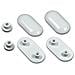 Set Gommini Paracolpi Serie Esedra Art. c669201 - Bianco A Magazzino - Foto miniatura 1