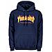 Felpa Con Cappuccio Flame Logo Blu Scuro (m, Blu Scuro) - Foto miniatura 1